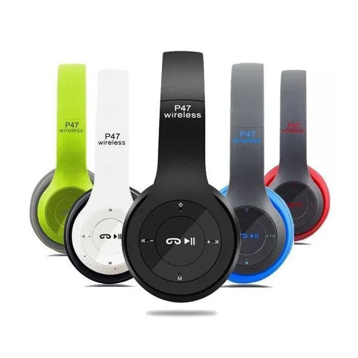 P47 RGB LED Cat Ear Wireless Bluetooth Headphones with HD Mic